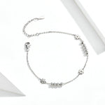 Bracciale donna argento sterling S925 margherita 21 cm