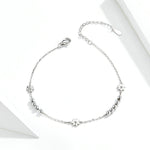 Bracciale donna argento sterling S925 margherita 21 cm
