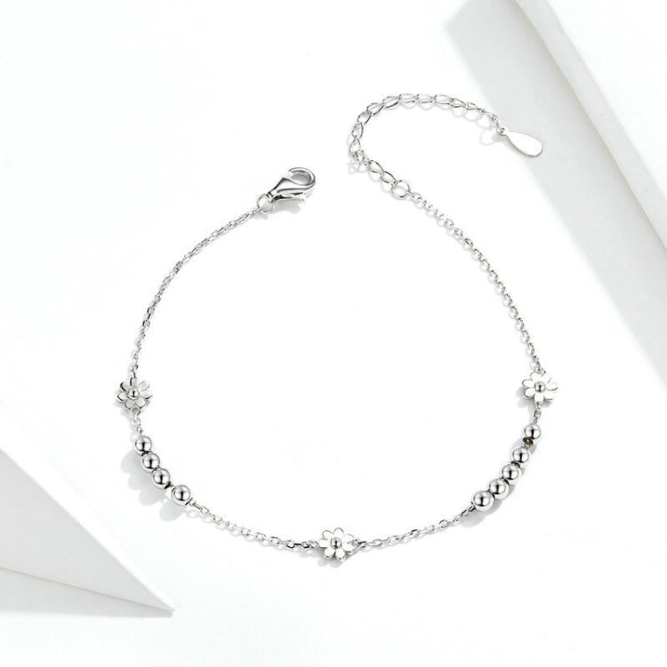 Bracciale donna argento sterling S925 margherita 21 cm