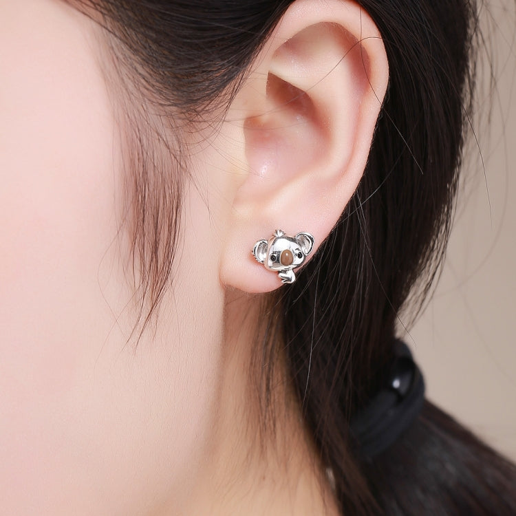 Orecchini donna Koala in argento sterling con pietre