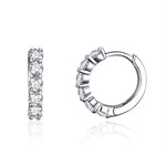 Orecchini in argento 925 con zirconi placcati platino