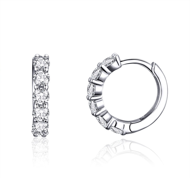 Orecchini in argento 925 con zirconi placcati platino
