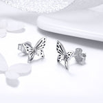 Orecchini a farfalla in argento sterling S925