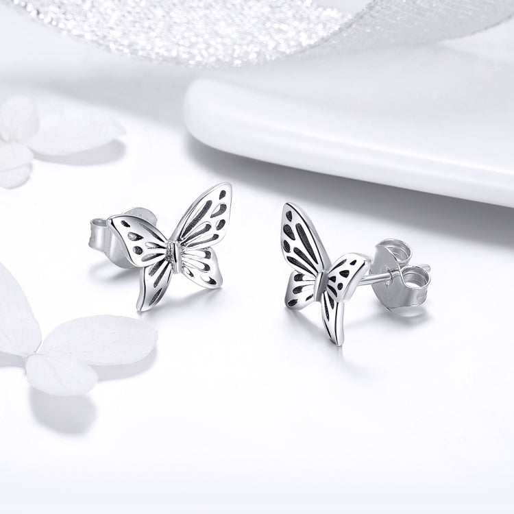 Orecchini a farfalla in argento sterling S925