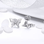 Orecchini a farfalla in argento sterling S925