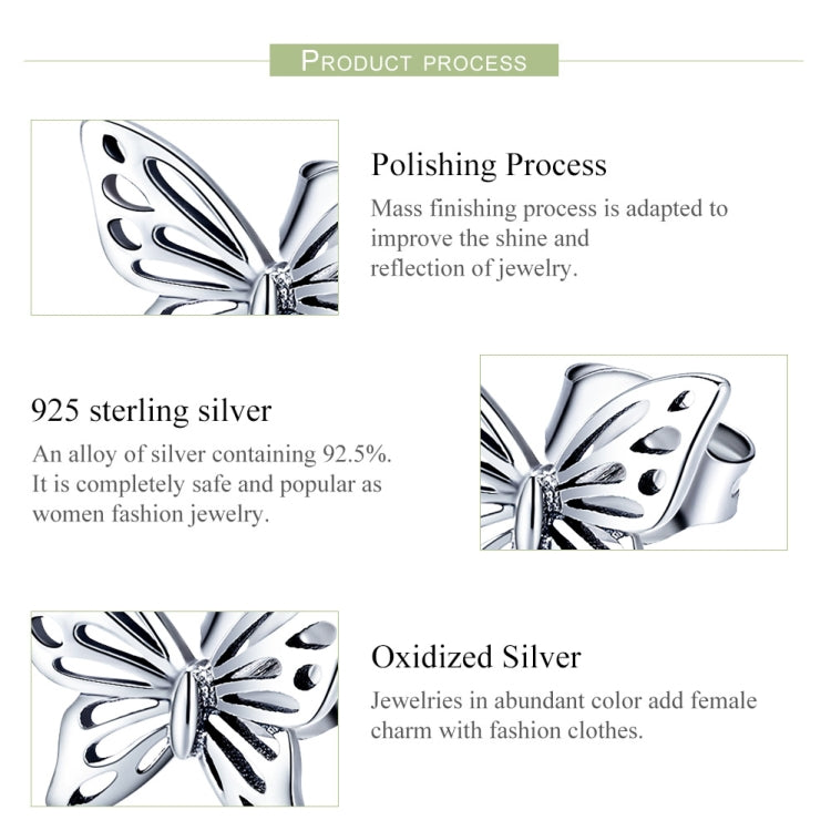 Orecchini a farfalla in argento sterling S925