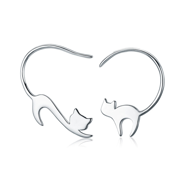 Orecchini in argento sterling a forma di gatto S925