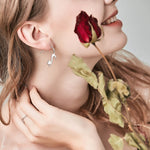 Orecchini in argento sterling a forma di gatto S925