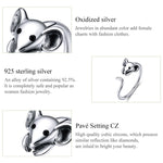 Anello aperto in argento sterling con ratto zodiacale