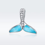 Collana con ciondolo coda di pesce in argento 925