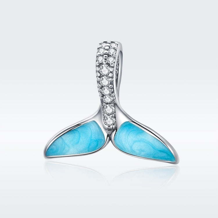 Collana con ciondolo coda di pesce in argento 925