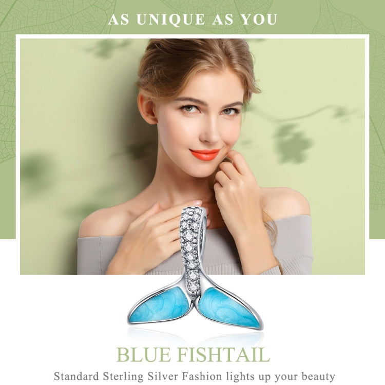 Collana con ciondolo coda di pesce in argento 925