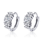 Orecchini in argento 925 con zirconi placcati oro rosa e oro