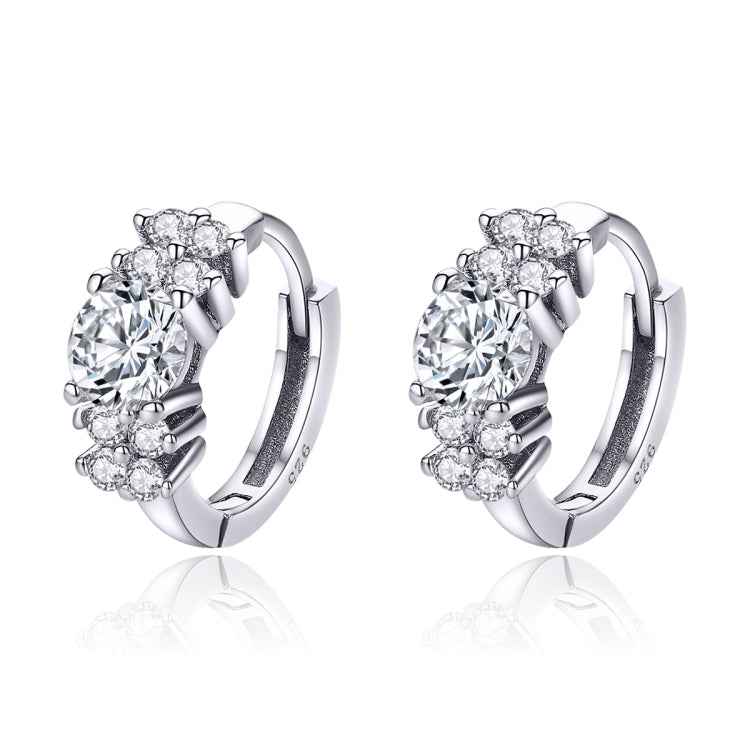 Orecchini in argento 925 con zirconi placcati oro rosa e oro