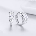 Orecchini in argento 925 con zirconi placcati oro rosa e oro