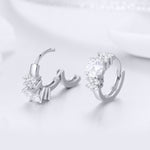 Orecchini in argento 925 con zirconi placcati oro rosa e oro