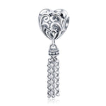 Perline cuore in argento sterling 925 S925