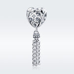 Perline cuore in argento sterling 925 S925
