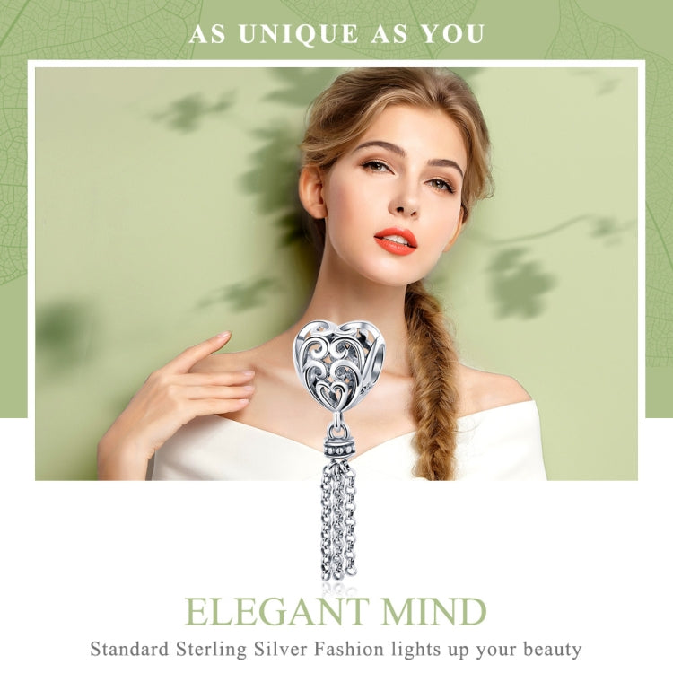 Perline cuore in argento sterling 925 S925