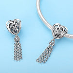 Perline cuore in argento sterling 925 S925