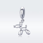 Ciondolo cane palloncino in argento sterling S925