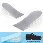 10 paia cuscinetti rialzo tallone in silicone trasparente