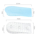 10 paia cuscinetti rialzo tallone in silicone trasparente