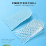 10 paia cuscinetti rialzo tallone in silicone trasparente