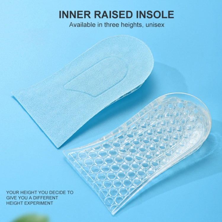 10 paia cuscinetti rialzo tallone in silicone trasparente