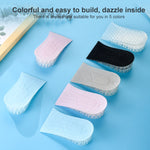 10 paia cuscinetti rialzo tallone in silicone trasparente