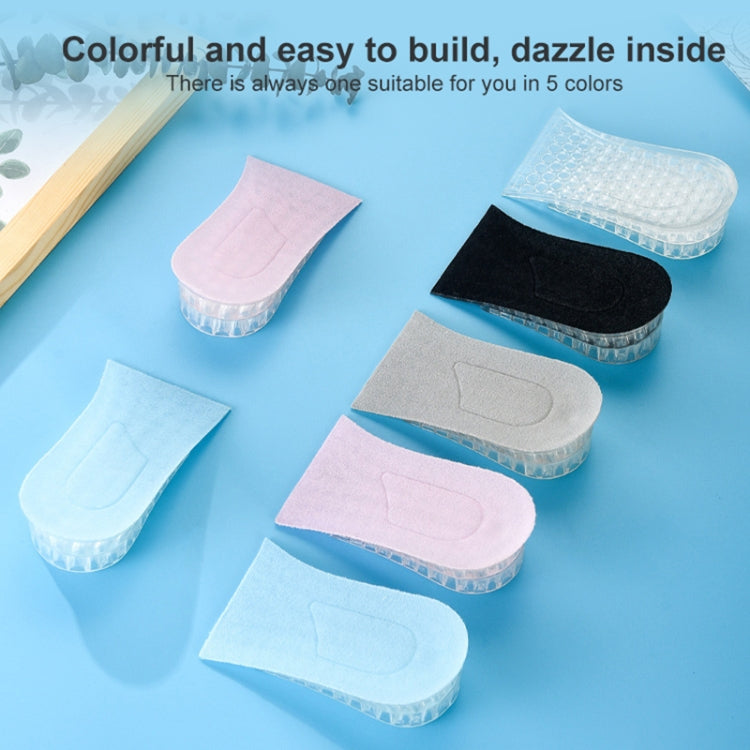 10 paia cuscinetti rialzo tallone in silicone trasparente