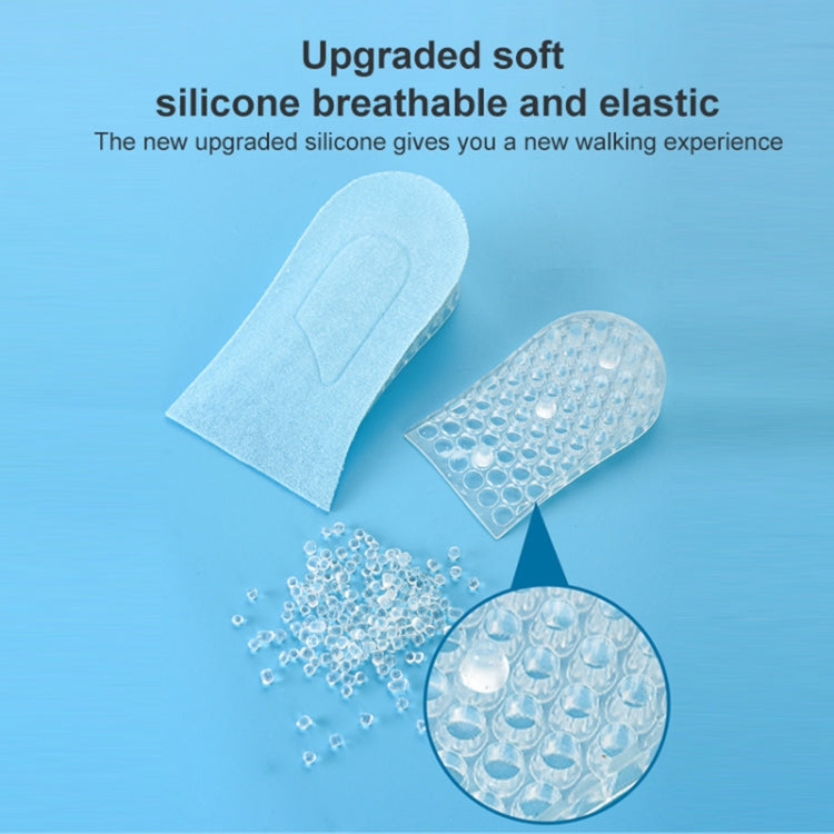 10 paia cuscinetti rialzo tallone in silicone trasparente
