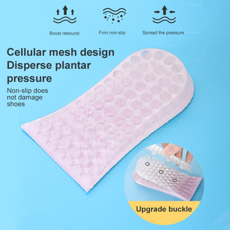 10 paia cuscinetti rialzo tallone in silicone trasparente