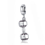 Ciondolo in argento 925 per braccialetti fitness