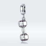 Ciondolo in argento 925 per braccialetti fitness