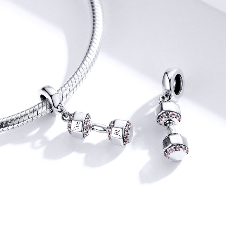 Ciondolo in argento 925 per braccialetti fitness