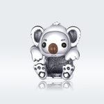 Perline Koala in argento 925 per braccialetti fai da te