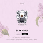 Perline Koala in argento 925 per braccialetti fai da te
