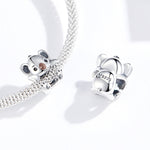 Perline Koala in argento 925 per braccialetti fai da te
