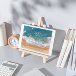 Mini cavalletto pieghevole in legno per smartphone e tablet