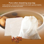 Sacchetti filtro in garza per zuppa 20x25 cm cotone