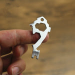 Strumento multifunzione 20 in 1 portachiavi in acciaio inox
