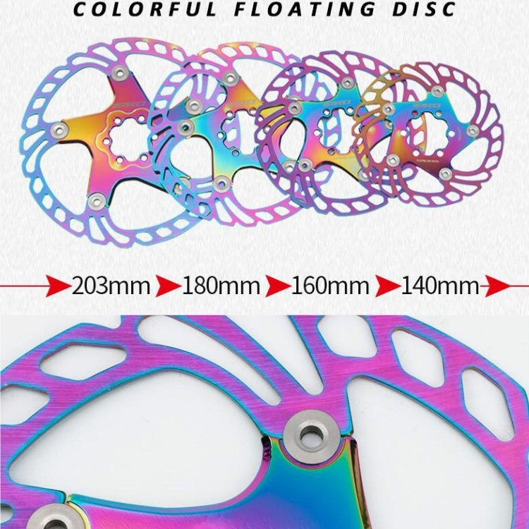 Disco freno flottante 6 fori per bici 140-203 mm