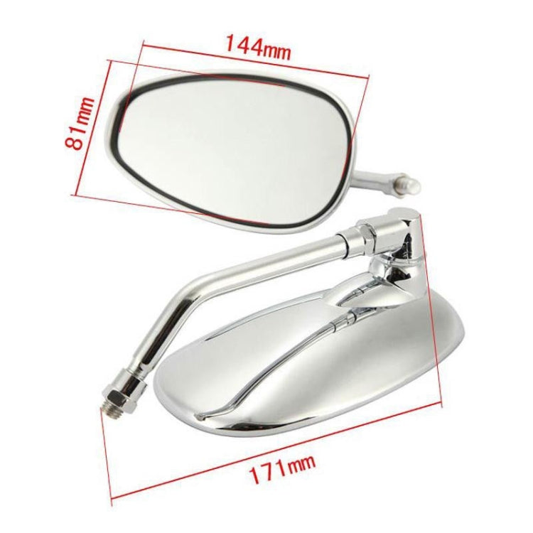 Specchietti retrovisori per moto con asta in ferro 10mm