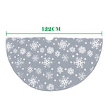Gonna per albero di Natale fiocchi di neve 122 cm