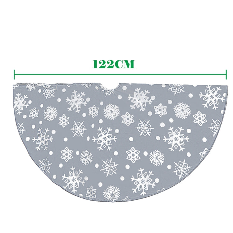 Gonna per albero di Natale fiocchi di neve 122 cm