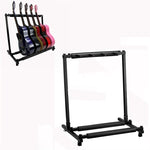 Mensola espositiva per chitarra lunga pieghevole in metallo, Three Racks, Five Racks, Seven Racks, Nine Racks