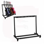Mensola espositiva per chitarra lunga pieghevole in metallo, Three Racks, Five Racks, Seven Racks, Nine Racks