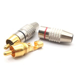 Spina RCA Testa di Loto 270RCA placcata oro
