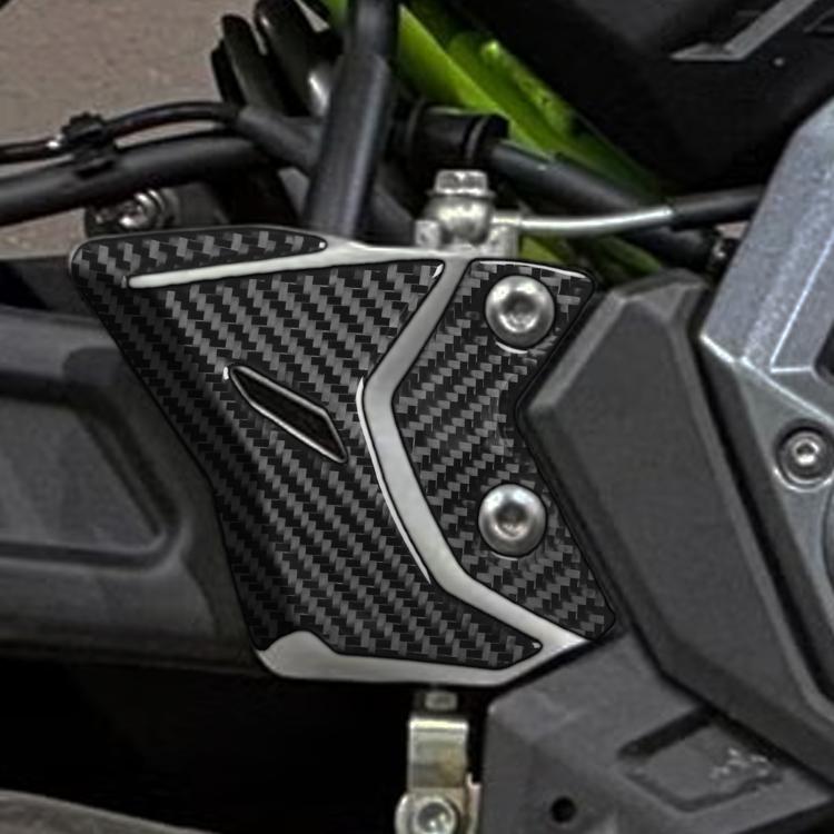 Adesivi decorativi per poggiapiedi per Kawasaki Z650 2024-2025, set da 3 pezzi.